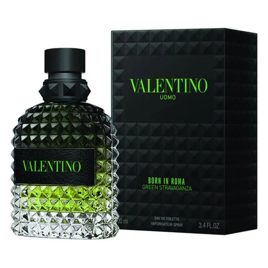 Valentino Born In Roma Green Stravaganza For Men 3.4 oz